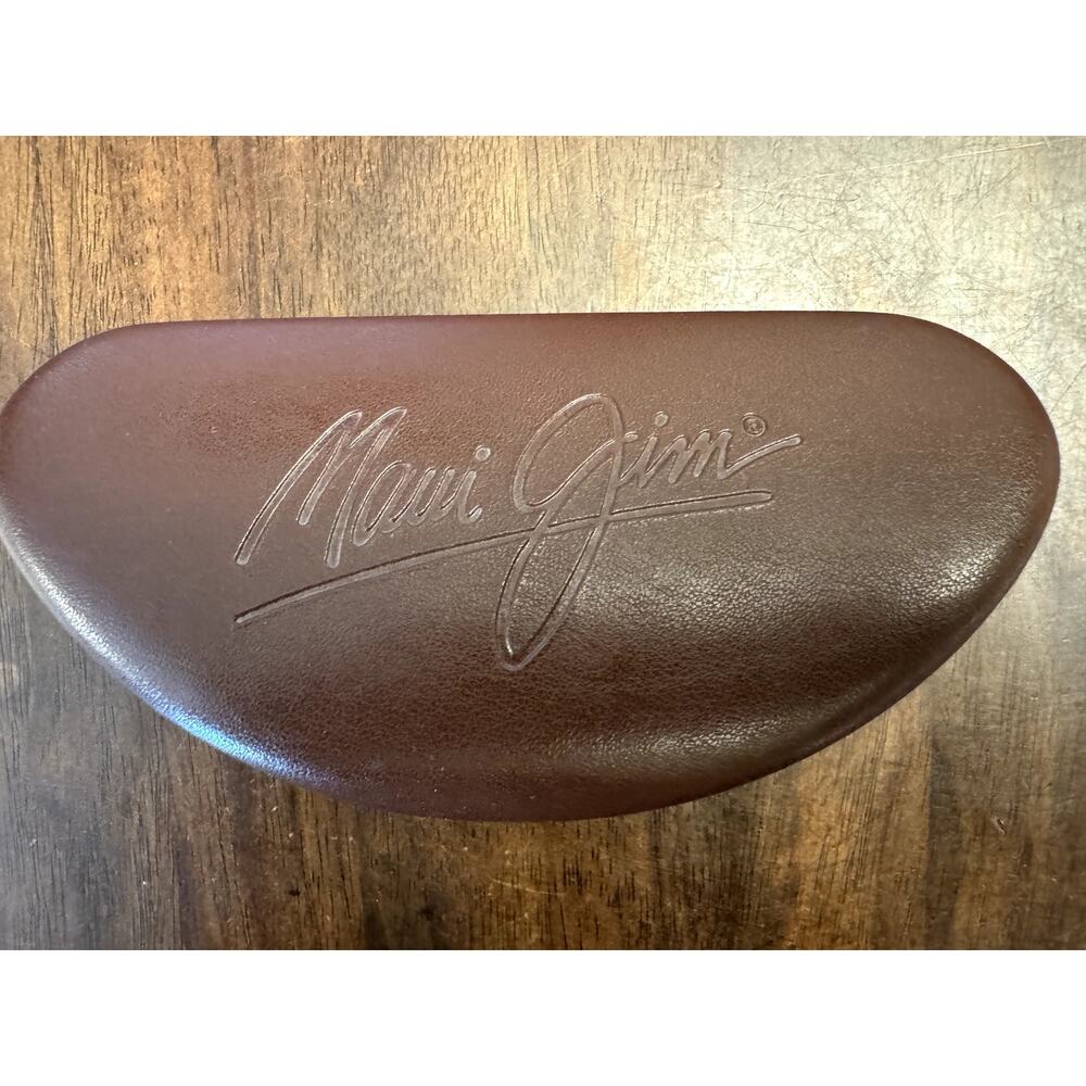 Maui Jim sunglass case brown clam shell case ONLY